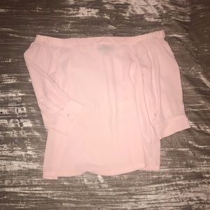 Off the Shoulder Pink Top